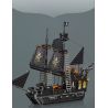 MouldKing 10195 Mould King 10195 TÀU CƯỚP BIỂN ĐEN bộ đồ chơi xếp lắp ráp ghép mô hình Pirates Of The Caribbean BLACK PEARL PIRATE SHIP Cướp Biển Vùng Caribe 932 khối