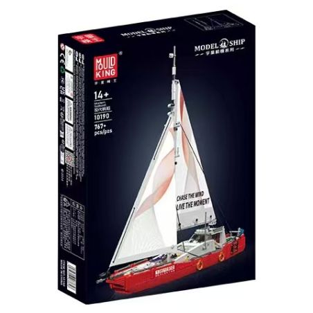 MouldKing 10190 Mould King 10190 MÔ HÌNH TÀU THUYỀN HIỆN ĐẠI bộ đồ chơi xếp lắp ráp ghép mô hình City MODERN SAILBOAT Thành Phố 767 khối