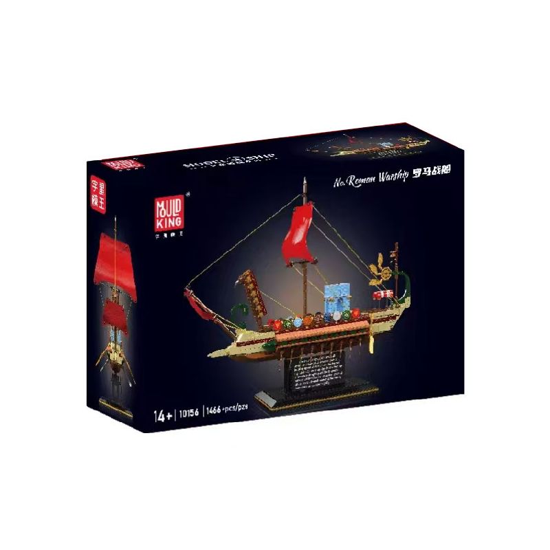 MouldKing 10156 Mould King 10156 MÔ HÌNH TÀU CHIẾN LA MÃ bộ đồ chơi xếp lắp ráp ghép mô hình Historical ROMAN WARSHIP 1466 khối