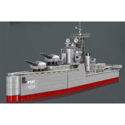 MouldKing 10133 Mould King 10133 MÔ HÌNH TÀU KHU TRỤC CẤP BATEL bộ đồ chơi xếp lắp ráp ghép mô hình Military Army BATTLE CLASS DESTROYER Quân Sự Bộ Đội 1815 khối