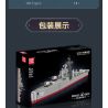 MouldKing 10133 Mould King 10133 MÔ HÌNH TÀU KHU TRỤC CẤP BATEL bộ đồ chơi xếp lắp ráp ghép mô hình Military Army BATTLE CLASS DESTROYER Quân Sự Bộ Đội 1815 khối