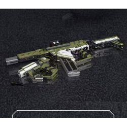 MouldKing 14032 Mould King 14032 SÚNG TRƯỜNG TẤN CÔNG DY-01 bộ đồ chơi xếp lắp ráp ghép mô hình Military Army DY-01 ASSAULT RIFLE Quân Sự Bộ Đội 2848 khối