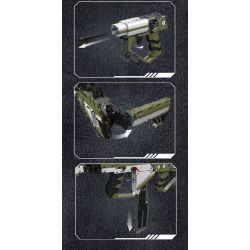 MouldKing 14032 Mould King 14032 SÚNG TRƯỜNG TẤN CÔNG DY-01 bộ đồ chơi xếp lắp ráp ghép mô hình Military Army DY-01 ASSAULT RIFLE Quân Sự Bộ Đội 2848 khối