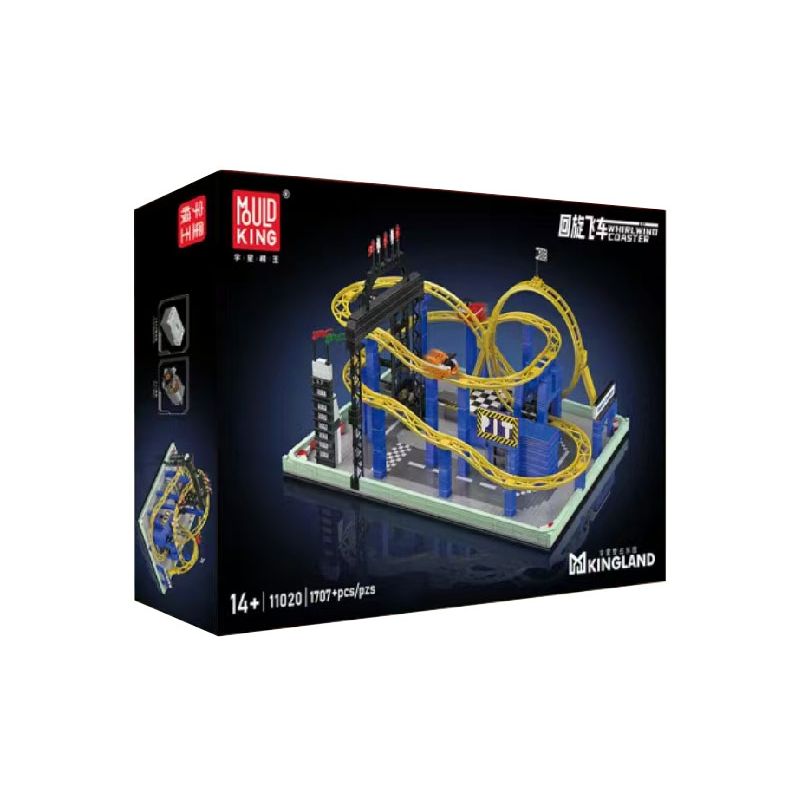 MouldKing 11020 Mould King 11020 THIÊN ĐƯỜNG TƯỞNG TƯỢNG TỐC ĐỘ QUAY bộ đồ chơi xếp lắp ráp ghép mô hình City WHIRLWIND COASTER Thành Phố 1707 khối