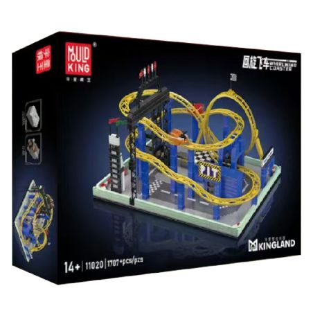MouldKing 11020 Mould King 11020 THIÊN ĐƯỜNG TƯỞNG TƯỢNG TỐC ĐỘ QUAY bộ đồ chơi xếp lắp ráp ghép mô hình City WHIRLWIND COASTER Thành Phố 1707 khối