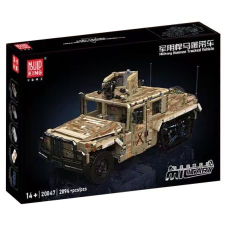 MouldKing 20047 Mould King 20047 XE THEO DÕI QUÂN SỰ bộ đồ chơi xếp lắp ráp ghép mô hình Technic MILITARY HUMVEE TRACKED VEHICLE Kỹ Thuật Công Nghệ Cao Mô Hình Phương Tiện 2094 khối