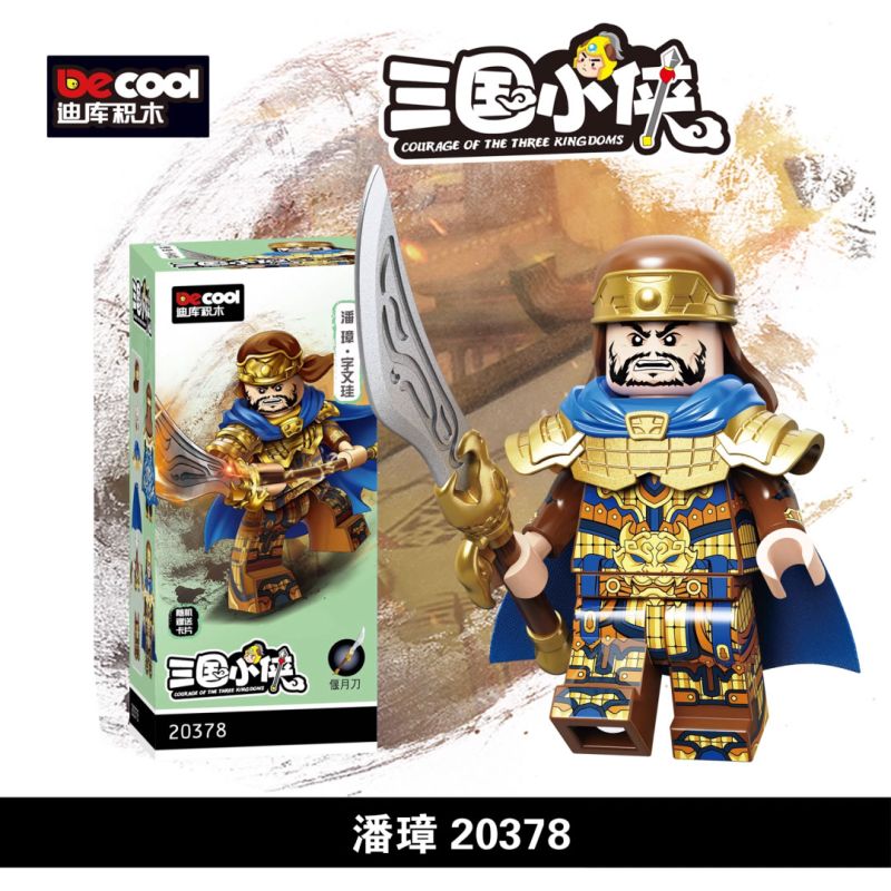 DECOOL BRICKCOOL 20378 THREE KINGDOMS HEROES PAN ZHANG bộ đồ chơi xếp lắp ráp ghép mô hình Tam Quốc Diễn Nghĩa