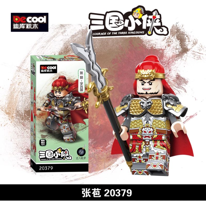 DECOOL BRICKCOOL 20379 CÁC ANH HÙNG BA VƯƠNG QUỐC ZHANG BAO bộ đồ chơi xếp lắp ráp ghép mô hình Three Kingdoms Tam Quốc Diễn Nghĩa