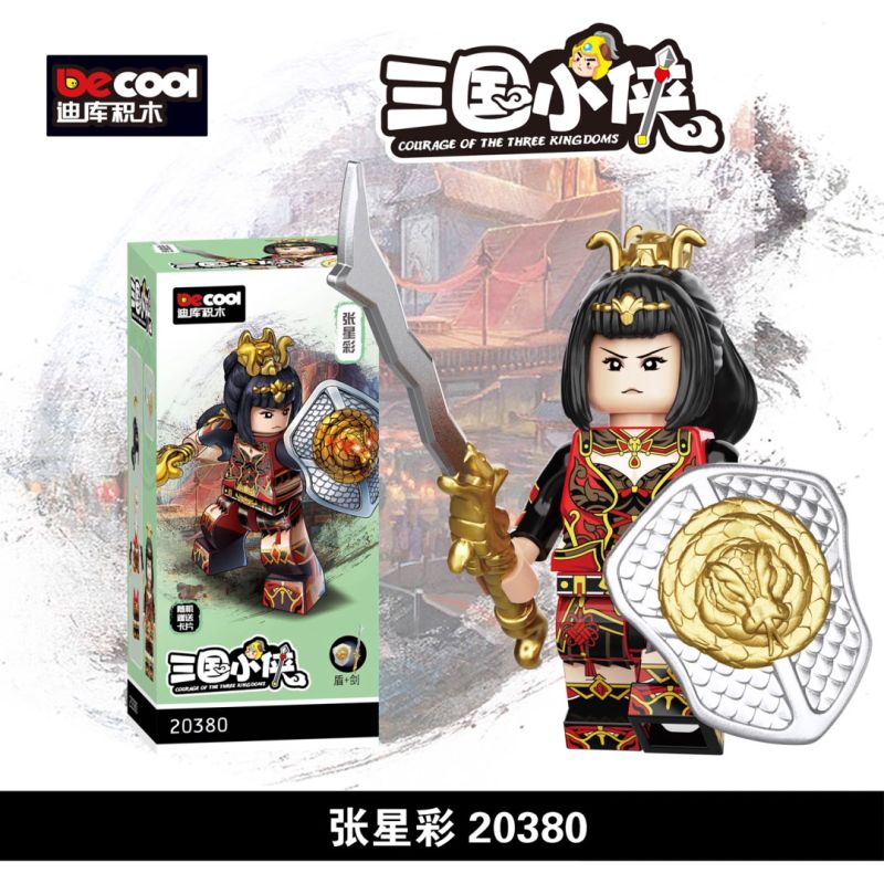 DECOOL BRICKCOOL 20380 CÁC ANH HÙNG BA VƯƠNG QUỐC ZHANG XINGCAI bộ đồ chơi xếp lắp ráp ghép mô hình Three Kingdoms Tam Quốc Diễn Nghĩa