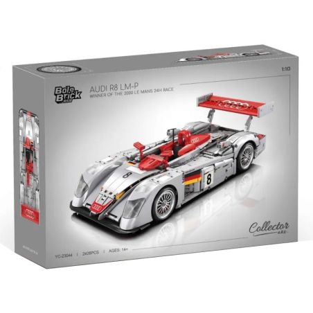 BOLE BRICK YC-23044 23044 YC23044 AUDI R8 LMP 2000 tỷ lệ 1:10 bộ đồ chơi xếp lắp ráp ghép mô hình Technic Kỹ Thuật Công Nghệ Cao Mô Hình Phương Tiện 2426 khối