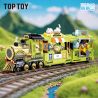 TOP TOY TC1736 1736 LITTLE PARROT BEBE TIME TRAIN PHÒNG ĐIỀU KHIỂN bộ đồ chơi xếp lắp ráp ghép mô hình 400 khối