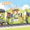 TOP TOY TC1737 1737 LITTLE PARROT BEBE TIME TRAIN COFFEE CART bộ đồ chơi xếp lắp ráp ghép mô hình 400 khối