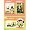 TOP TOY TC1737 1737 LITTLE PARROT BEBE TIME TRAIN COFFEE CART bộ đồ chơi xếp lắp ráp ghép mô hình 400 khối