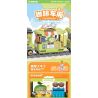 TOP TOY TC1737 1737 LITTLE PARROT BEBE TIME TRAIN COFFEE CART bộ đồ chơi xếp lắp ráp ghép mô hình 400 khối