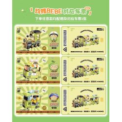 TOP TOY TC1737 1737 LITTLE PARROT BEBE TIME TRAIN COFFEE CART bộ đồ chơi xếp lắp ráp ghép mô hình 400 khối