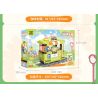 TOP TOY TC1737 1737 LITTLE PARROT BEBE TIME TRAIN COFFEE CART bộ đồ chơi xếp lắp ráp ghép mô hình 400 khối