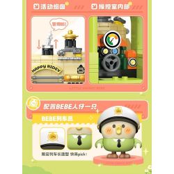 TOP TOY TC1738 1738 LITTLE PARROT BEBE TIME TRAIN E-SPORTS CAR bộ đồ chơi xếp lắp ráp ghép mô hình 400 khối