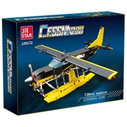 JIESTAR JJ9172 9172 MÁY BAY ÁNH SÁNG ĐA NĂNG MỘT ĐỘNG CƠ ĐƠN CESSNA 208 bộ đồ chơi xếp lắp ráp ghép mô hình Technic Kỹ Thuật Công Nghệ Cao Mô Hình Phương Tiện 739 khối