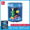 JIESTAR 59142 BỂ CÁ SINH THÁI TRONG CHAI bộ đồ chơi xếp lắp ráp ghép mô hình SEAWORLD 58 khối