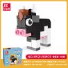 JIESTAR 59121 ĐỘNG VẬT NHỎ DỄ THƯƠNG BÒ bộ đồ chơi xếp lắp ráp ghép mô hình Creator Sáng Tạo 50 khối
