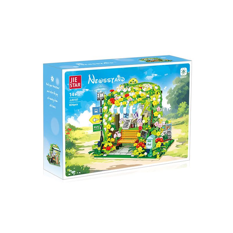 JIESTAR JJ9197 9197 GIAN HÀNG BÁO bộ đồ chơi xếp lắp ráp ghép mô hình Creator NEWSSTAND Sáng Tạo 834 khối