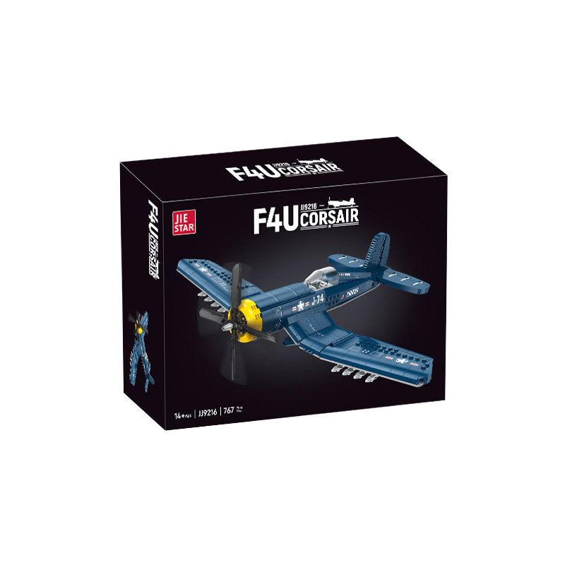 JIESTAR JJ9216 9216 F4U CORSAIR FIGHTER CARRIER DỰA TRÊN bộ đồ chơi xếp lắp ráp ghép mô hình Military Army Quân Sự Bộ Đội 767 khối