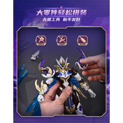 KEEPPLEY 78038 VIÊN ĐẠN THỨ 5 CỦA GLORY OF KINGS MECHA SUPER STAR EDITION MẠNH TIAN ORDER RỒNG SĂN TỔNG QUÁT bộ đồ chơi xếp lắp ráp ghép mô hình Movie & Game Phim Và Trò Chơi