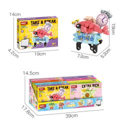 WOMA C1024 1024 8 MẶT DÂY CHUYỀN THEO DÕI bộ đồ chơi xếp lắp ráp ghép mô hình Gear Đồ Lắp Ghép 620 khối