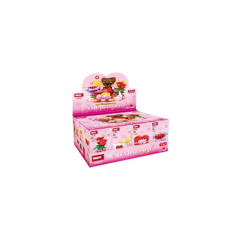 WOMA C1022 1022 CUỘC HẸN LÃNG MẠN 12 bộ đồ chơi xếp lắp ráp ghép mô hình Creator Sáng Tạo 416 khối