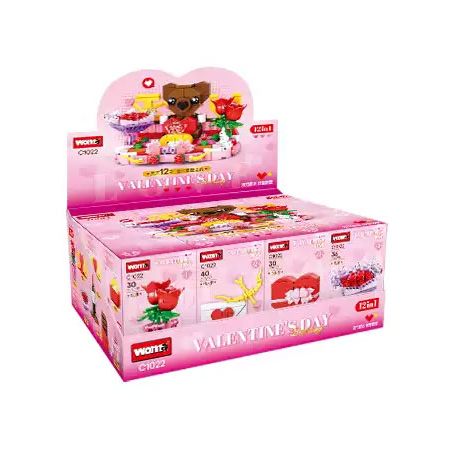 WOMA C1022 1022 CUỘC HẸN LÃNG MẠN 12 bộ đồ chơi xếp lắp ráp ghép mô hình Creator Sáng Tạo 416 khối