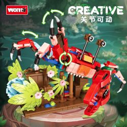WOMA 19064 MACAW TẮC KÈ CUA THỦY TRIỀU bộ đồ chơi xếp lắp ráp ghép mô hình Creator Sáng Tạo 538 khối