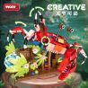 WOMA 19064 MACAW TẮC KÈ CUA THỦY TRIỀU bộ đồ chơi xếp lắp ráp ghép mô hình Creator Sáng Tạo 538 khối
