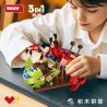 WOMA 19064 MACAW TẮC KÈ CUA THỦY TRIỀU bộ đồ chơi xếp lắp ráp ghép mô hình Creator Sáng Tạo 538 khối
