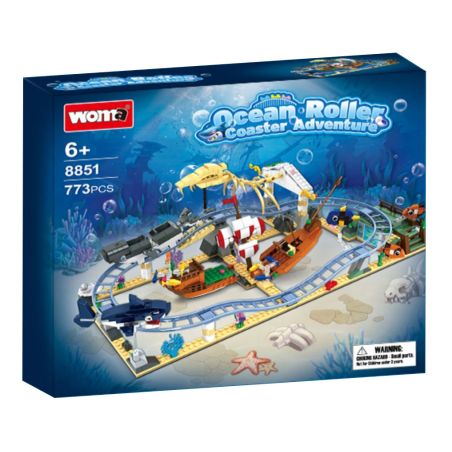 WOMA 8851 XE ĐƯỜNG HẦM ĐẠI DƯƠNG bộ đồ chơi xếp lắp ráp ghép mô hình City Thành Phố 773 khối