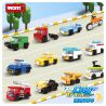 WOMA C1018 1018 TÀU THÀNH PHỐ 12 bộ đồ chơi xếp lắp ráp ghép mô hình Racers Đua Tốc Độ 378 khối