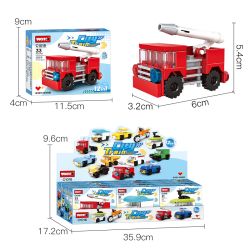 WOMA C1018 1018 TÀU THÀNH PHỐ 12 bộ đồ chơi xếp lắp ráp ghép mô hình Racers Đua Tốc Độ 378 khối