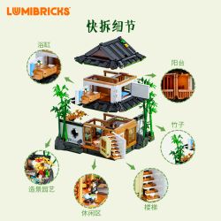 LUMIBRICKS FUNWHOLE L9075 9075 NHÀ RETRO RỪNG TRE bộ đồ chơi xếp lắp ráp ghép mô hình Creator Sáng Tạo 2432 khối