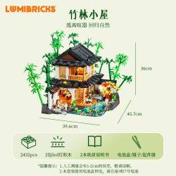 LUMIBRICKS FUNWHOLE L9075 9075 NHÀ RETRO RỪNG TRE bộ đồ chơi xếp lắp ráp ghép mô hình Creator Sáng Tạo 2432 khối