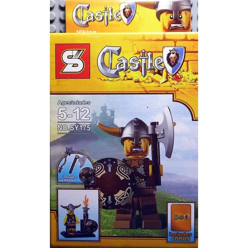 SY 175 LÂU ĐÀI HÌNH 8 bộ đồ chơi xếp lắp ráp ghép mô hình Medieval Castle Chiến Tranh Trung Cổ