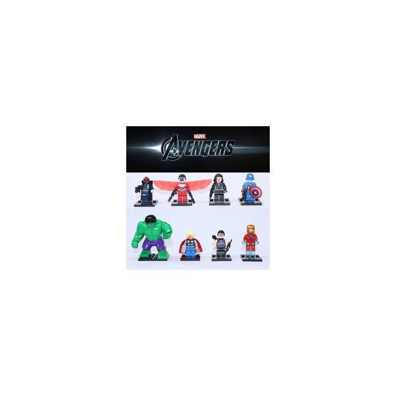 SY 161 AVENGERS HÌNH 8 bộ đồ chơi xếp lắp ráp ghép mô hình Super Heroes Siêu Nhân Anh Hùng