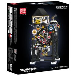 MouldKing 10159 Mould King 10159 ĐỒNG HỒ CYBERPUNK bộ đồ chơi xếp lắp ráp ghép mô hình Technic CYBERPUNK CLOCK Kỹ Thuật Công Nghệ Cao Mô Hình Phương Tiện 3181 khối