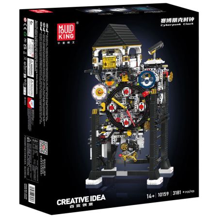 MouldKing 10159 Mould King 10159 ĐỒNG HỒ CYBERPUNK bộ đồ chơi xếp lắp ráp ghép mô hình Technic CYBERPUNK CLOCK Kỹ Thuật Công Nghệ Cao Mô Hình Phương Tiện 3181 khối