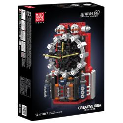 MouldKing 10187 Mould King 10187 ĐỒNG HỒ ĐỘNG CƠ bộ đồ chơi xếp lắp ráp ghép mô hình Technic ENGINE CLOCK Kỹ Thuật Công Nghệ Cao Mô Hình Phương Tiện 1601 khối