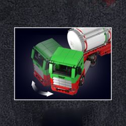 MouldKing 24075 Mould King 24075 XE TĂNG DẦU bộ đồ chơi xếp lắp ráp ghép mô hình City FUEL TANKER TRUCK Thành Phố 556 khối