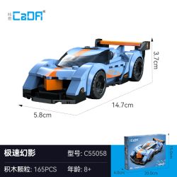 CADA DOUBLEE C55058 55058 PHANTOM NHANH CHÓNG bộ đồ chơi xếp lắp ráp ghép mô hình Speed Champions Racing Cars Đua Xe Công Thức 165 khối