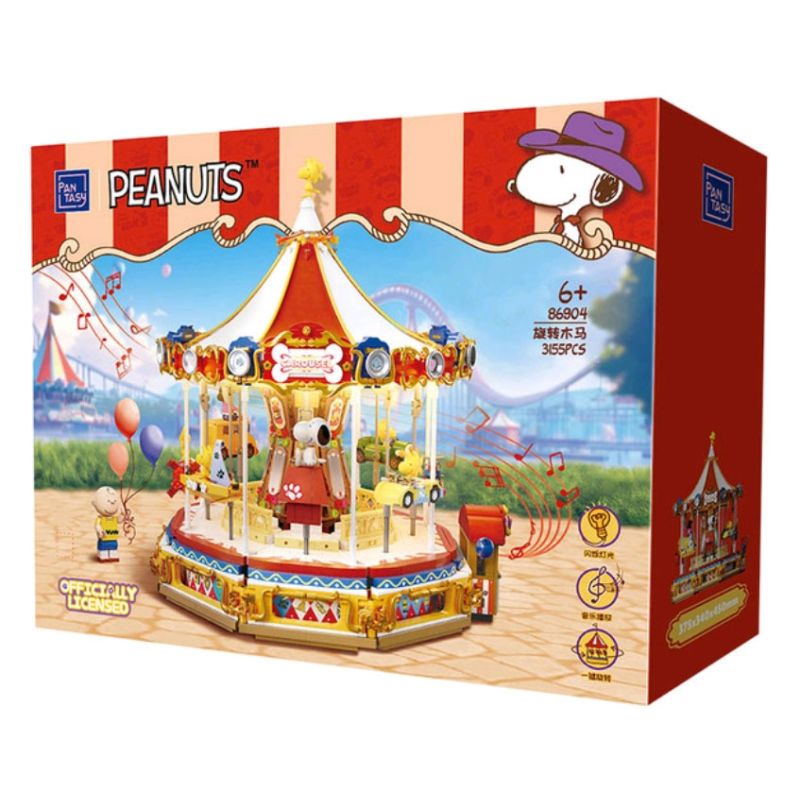 PANTASY 86904 BĂNG CHUYỀN SNOOPY bộ đồ chơi xếp lắp ráp ghép mô hình Movie & Game PEANUTS Phim Và Trò Chơi 3155 khối