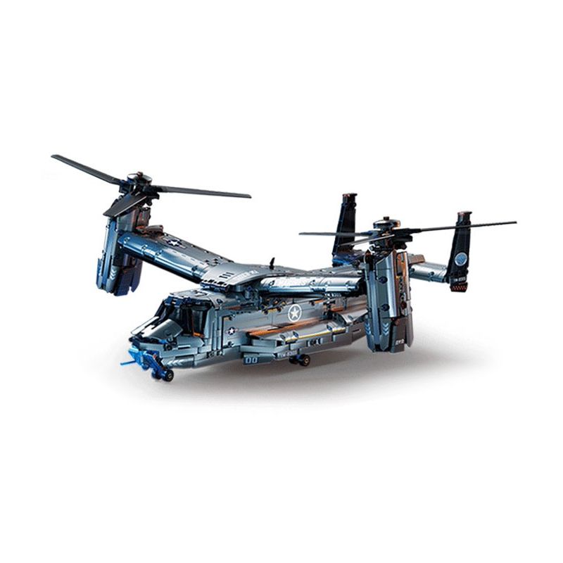 A004 GOQI GQ-3060 3060 GQ3060 MÁY BAY TRỰC THĂNG OSPREY V-22 CỦA MỸ bộ đồ chơi xếp lắp ráp ghép mô hình Technic TRANSPORT PLANE Kỹ Thuật Công Nghệ Cao Mô Hình Phương Tiện 1747 khối