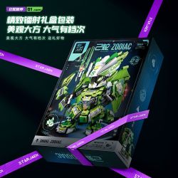 STARJAEN 61019 ÁO GIÁP RẮN bộ đồ chơi xếp lắp ráp ghép mô hình SNAKE ZODIAC