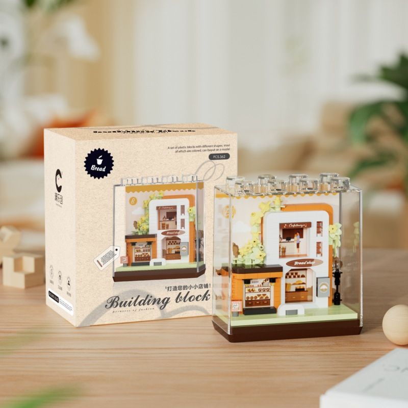 CHAOLE CHUANG 7369 CÓ MỘT CỬA HÀNG NHỎ TIỆM BÁNH bộ đồ chơi xếp lắp ráp ghép mô hình BREAD SHOP 362 khối