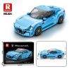 REOBRIX 823 824 XE THỂ THAO MASERATI bộ đồ chơi xếp lắp ráp ghép mô hình Speed Champions Racing Cars Đua Xe Công Thức 384 khối